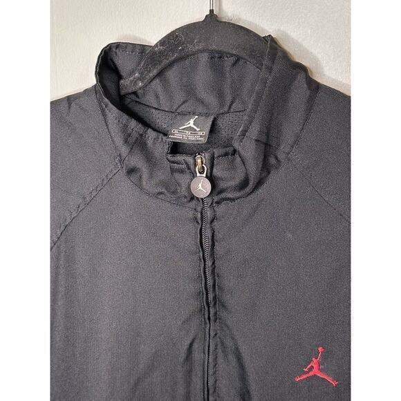 Nike Air Jordan Track Jacket‎ Men XL Rain Windbreaker Black Mesh Lined Vintage - Picture 3 of 16